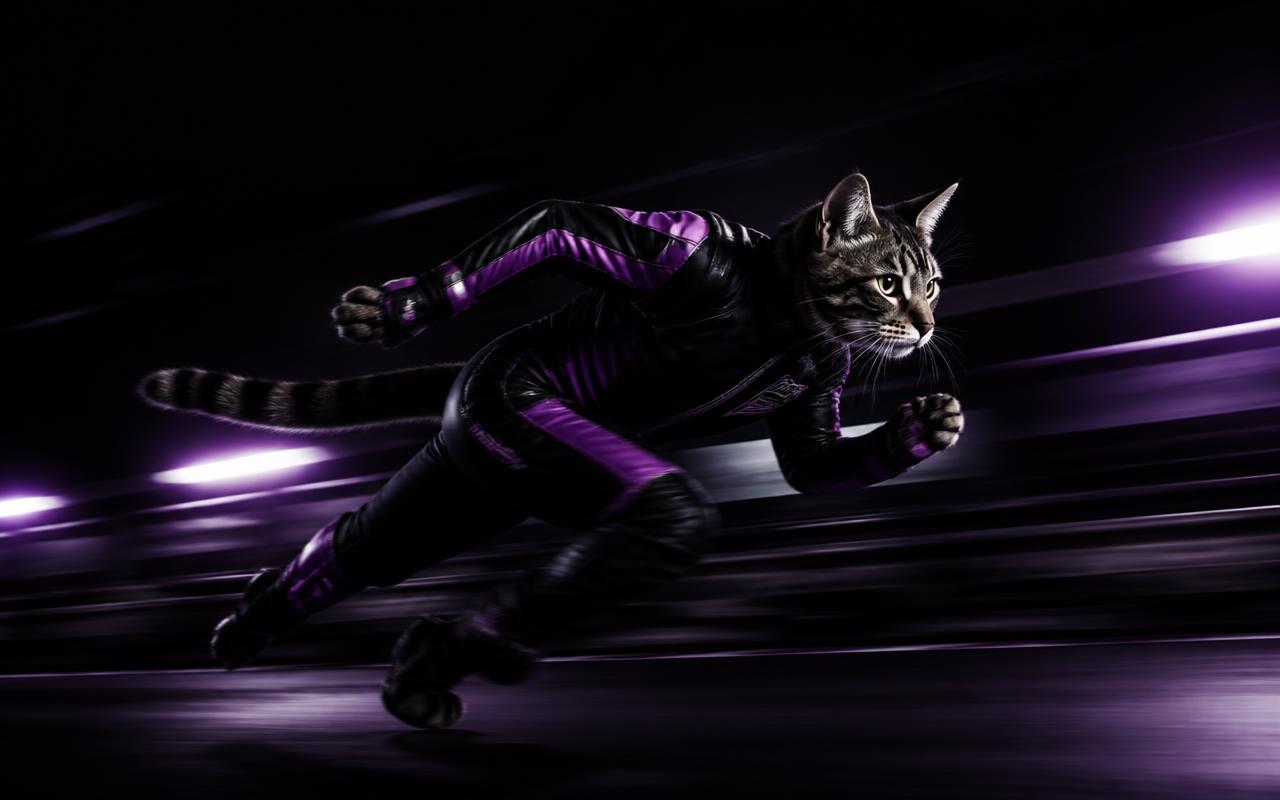 HUSS sprinting through a tunnel with heavy motion blur